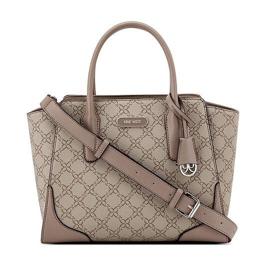Cartera Nine West Satchel Blaise Mushroom Logo