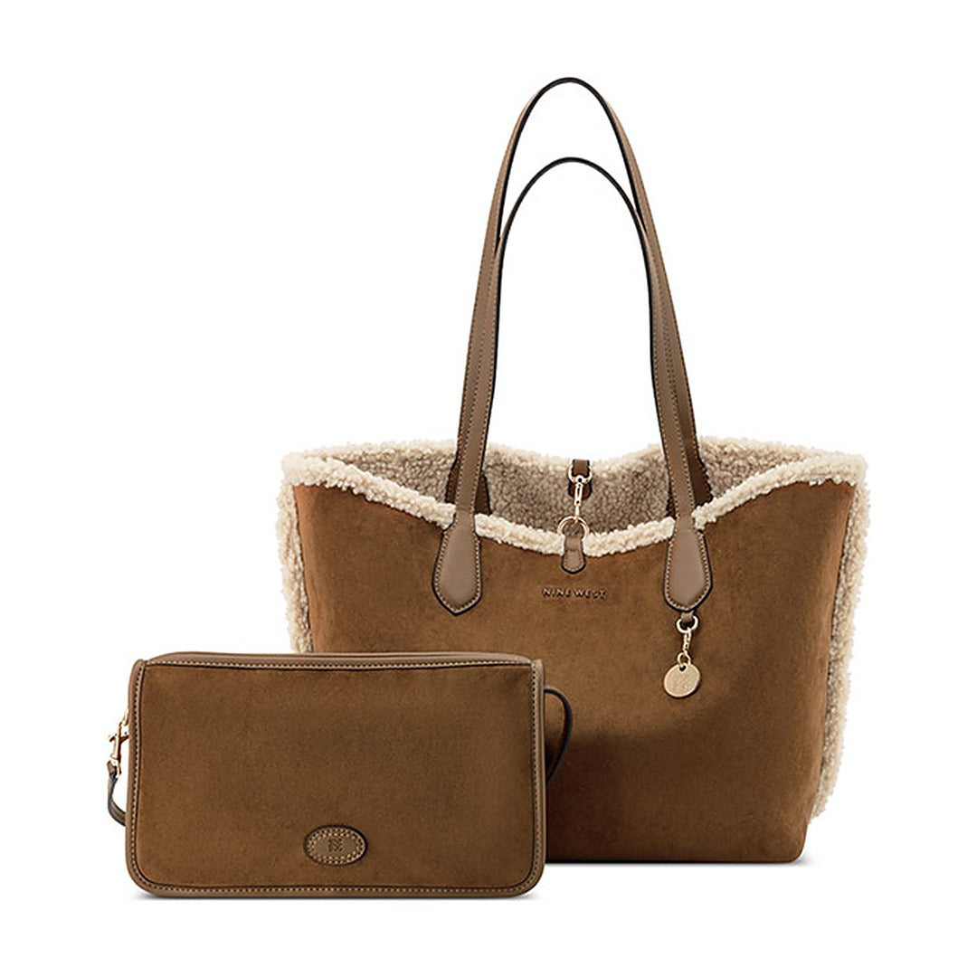 Cartera Nine West Reversible Tote Emerick Beige/Toffee