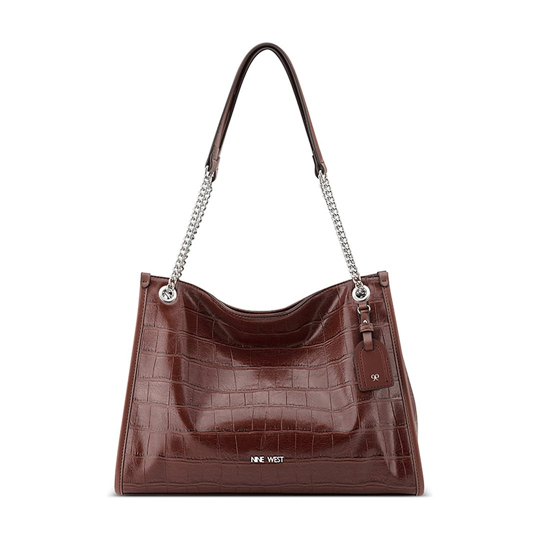 Cartera Nine West Shoulder Satchel Lioren Mahogany