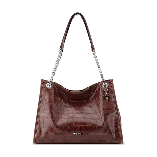 Cartera Nine West Shoulder Satchel Lioren Mahogany