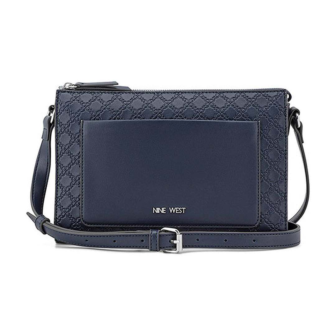 Cartera Nine West Top Zip Crossbody Brennan True Navy