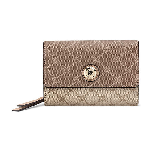Billetera Nine West SLG French Wallet Trista Sienna/New Khaki Logo