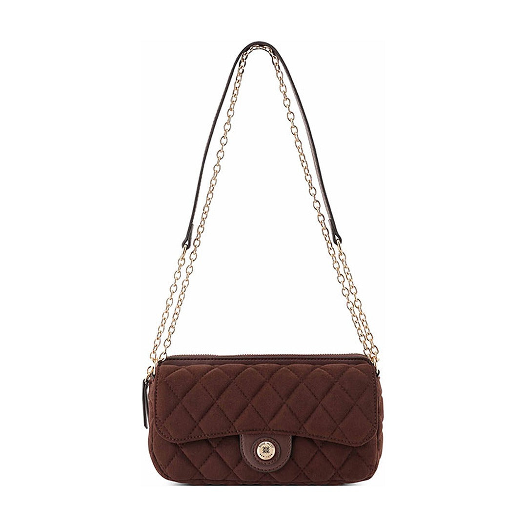Cartera Nine West Mini Flap Crossbody Emelina Mahogany