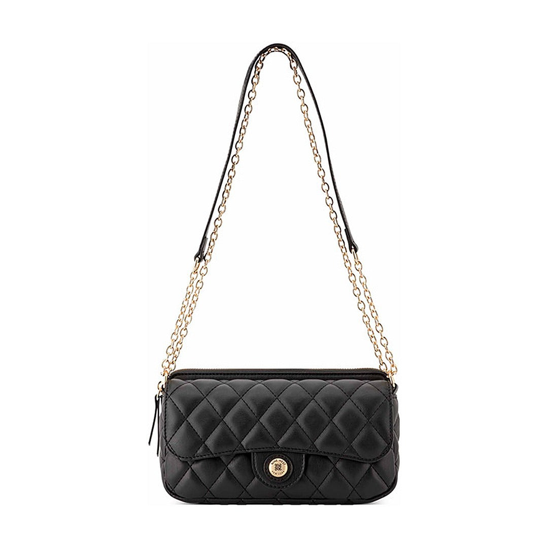 Cartera Nine West Mini Flap Crossbody Emelina Black