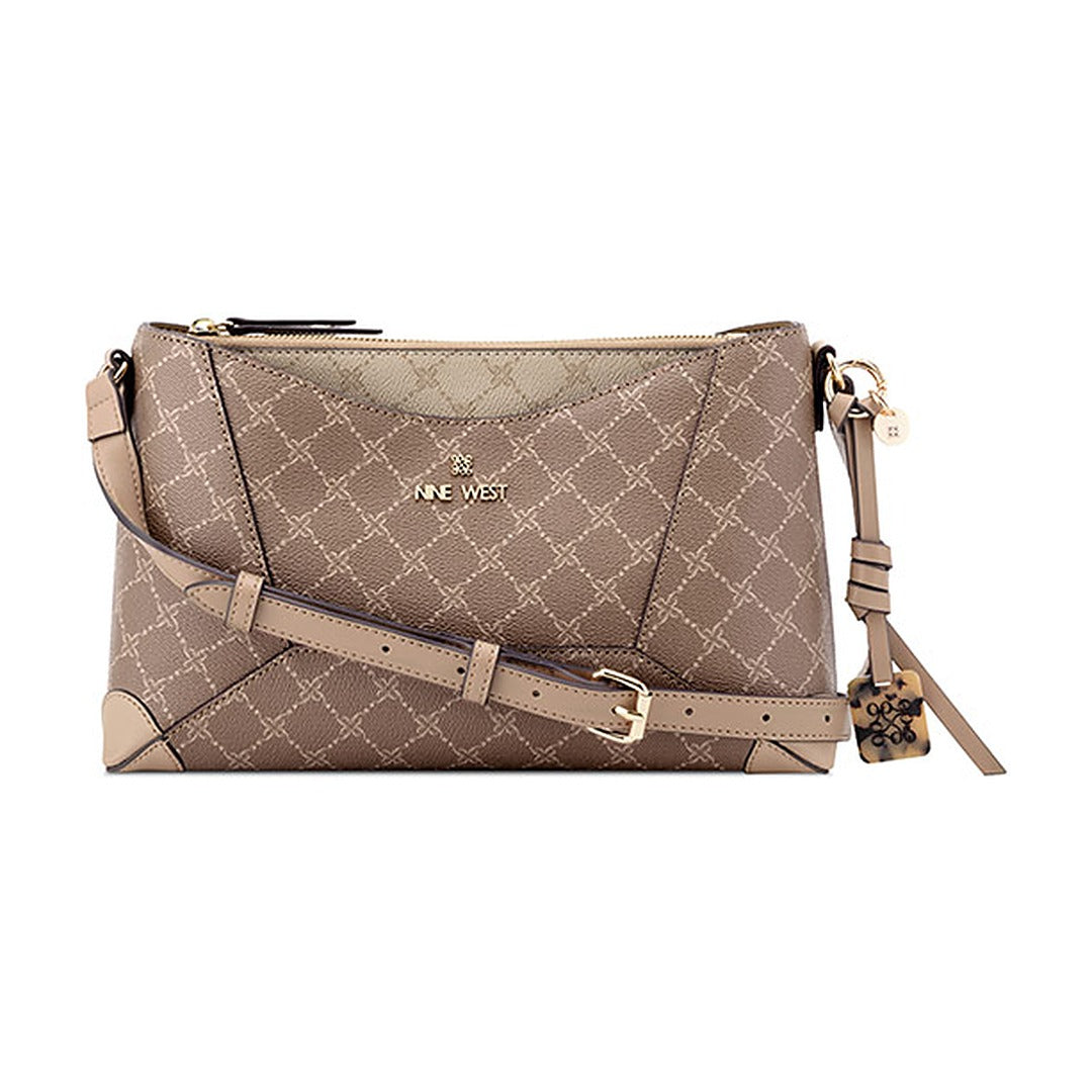 Cartera Nine West Crossbody Zoey Sienna/New Khaki Logo