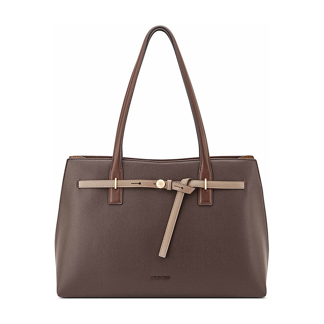 Cartera Nine West Laptop Tote Tayci Espresso Multi