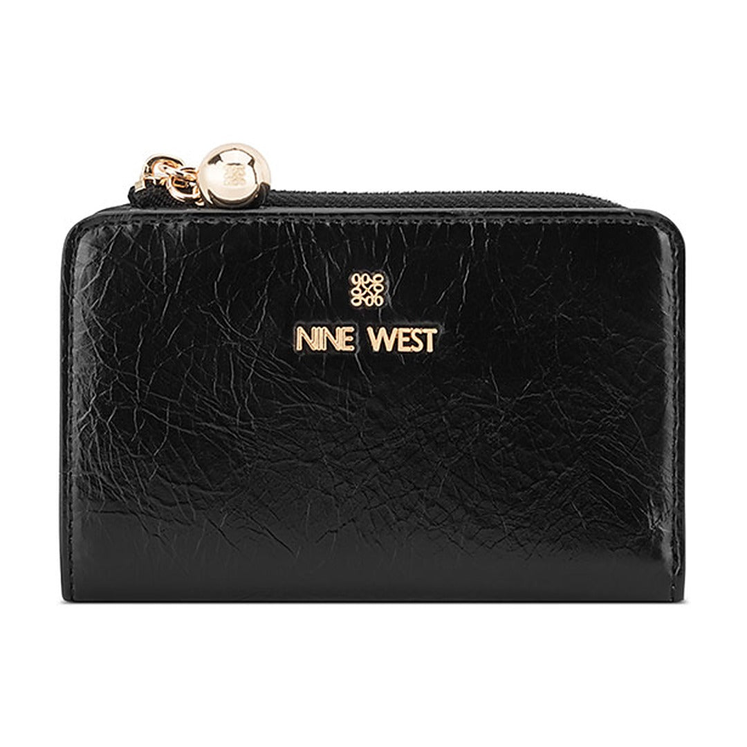 Billetera Nine West SLG Zip Around Card Case Marissa Black
