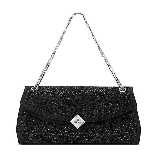 Cartera Nine West Flap Shoulder Bag Kristina Black