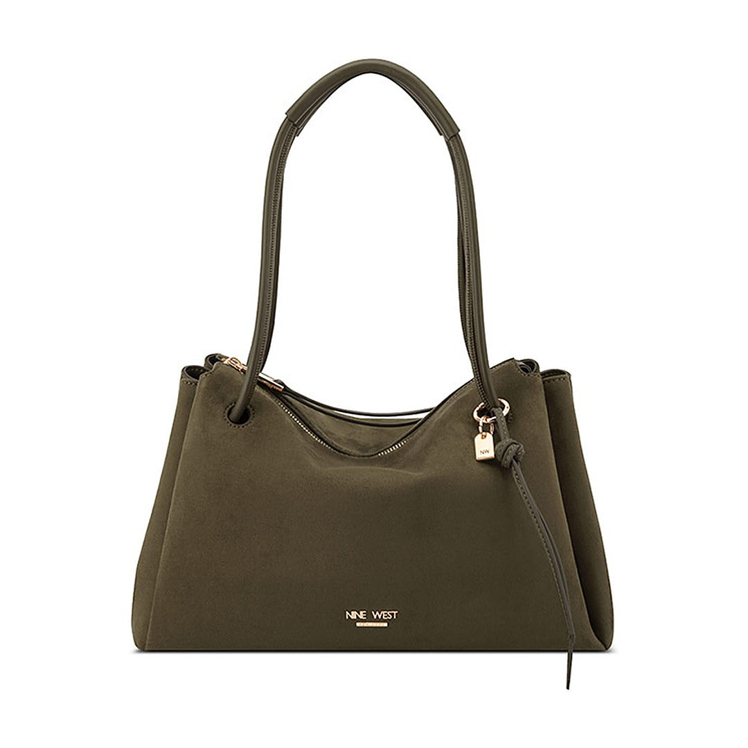 Cartera Nine West Shoulder Satchel Renan Dark Olive