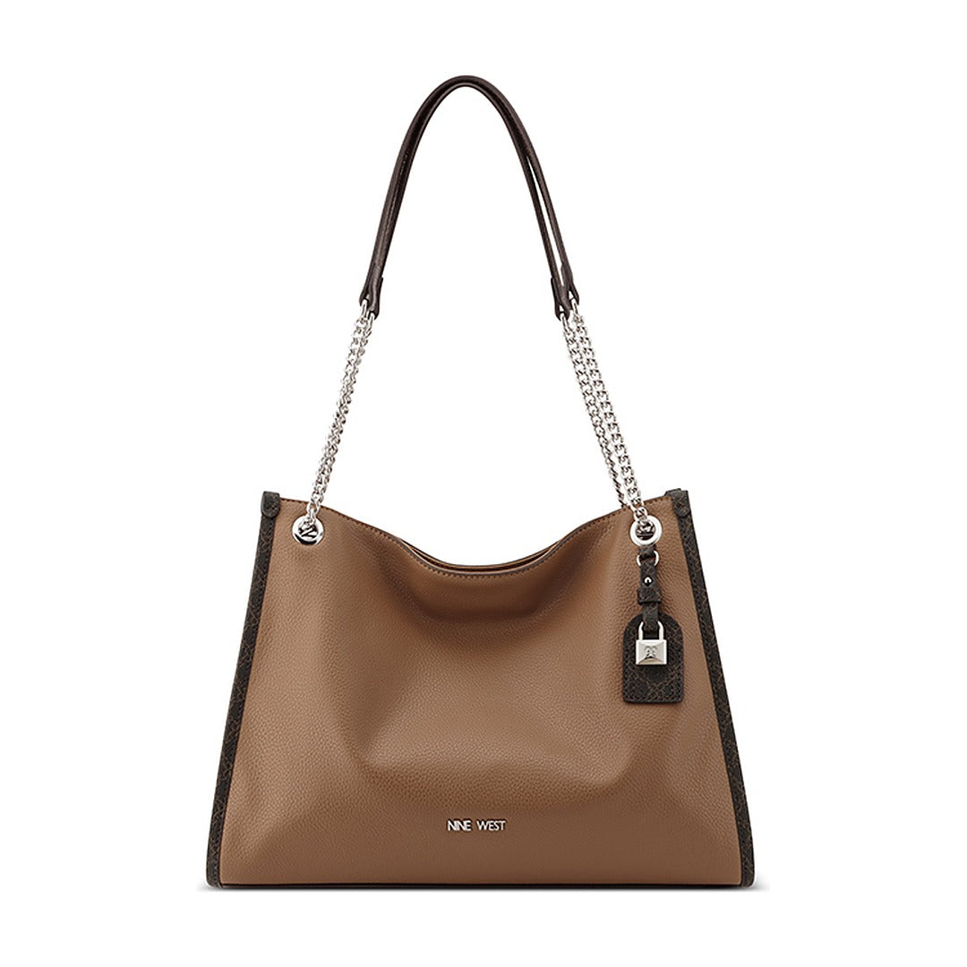 Cartera Nine West Shoulder Satchel Lioren Toffee