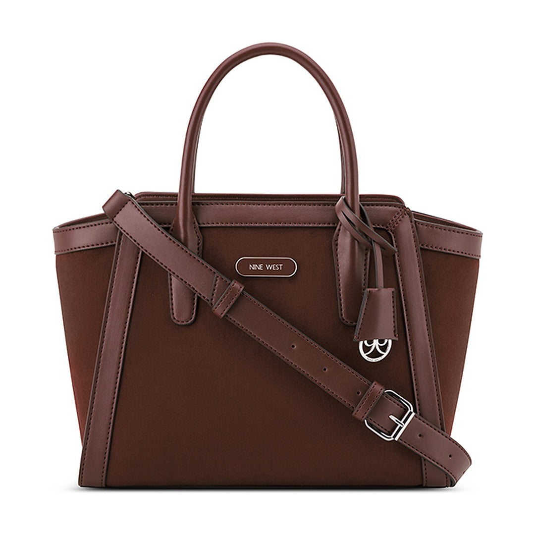 Cartera Nine West Satchel Aziel Mahogany