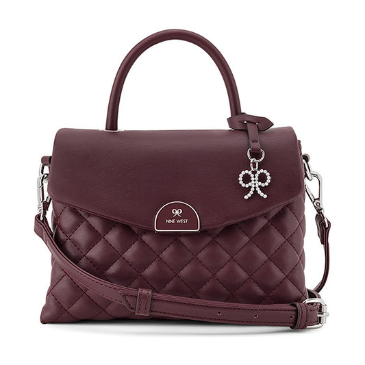 Cartera Nine West Top Handle Flap Clarimond Boysenberry