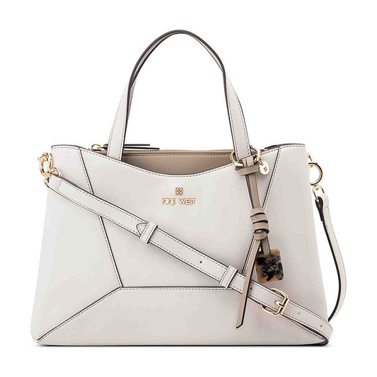 Cartera Nine West Satchel Zoey Milk/Pumice