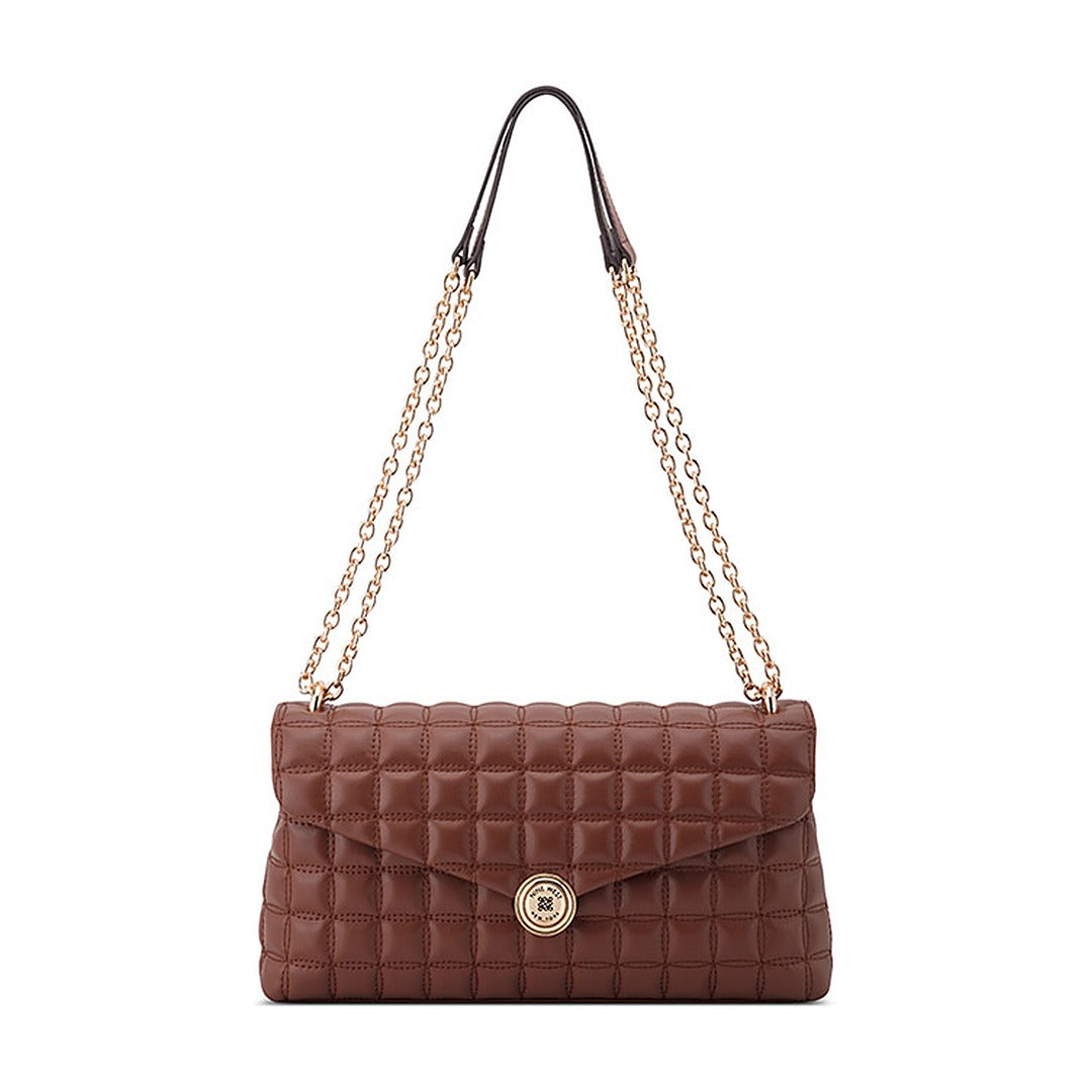 Cartera Nine West Convertible Crossbody Flap Wrenly Chestnut