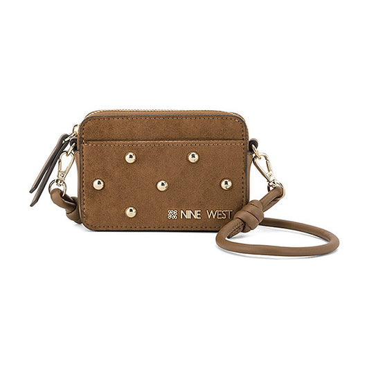 Billetera Nine West SLG Card Case Crossbody Daciana Toffee