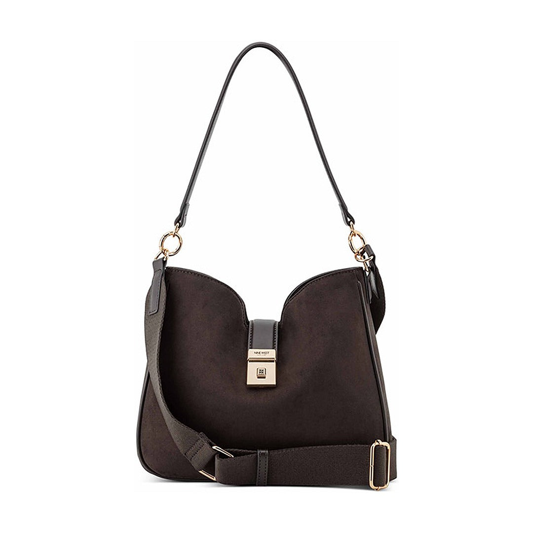 Cartera Nine West Convertible Shoulder Hobo Monette Espresso
