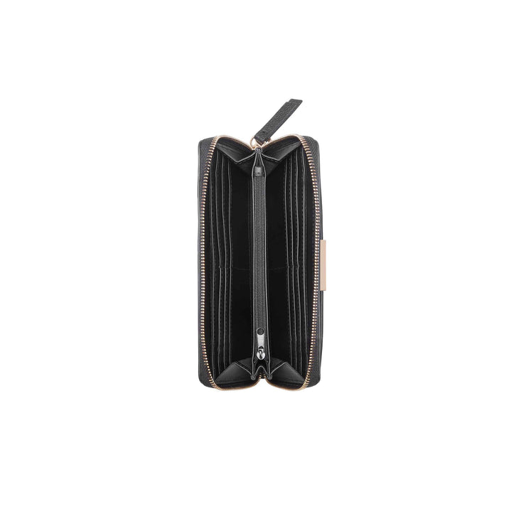 Lawson Wristlet Zip Around Negro